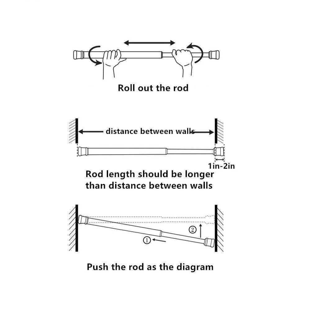 Drill-Free Multifunctional Adjustable Rod z7m187-wd