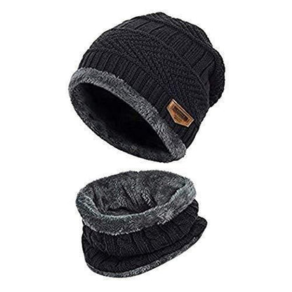 Premium High Quality Unisex Woolen Winter cap With FREE Neck Scarf