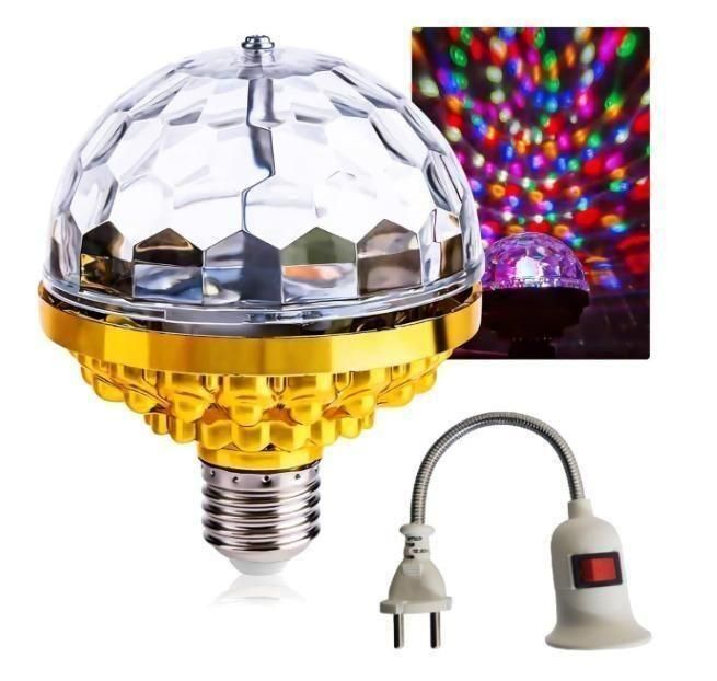 Rotating Magic Ball Light with Lamp Holder Set FREE!