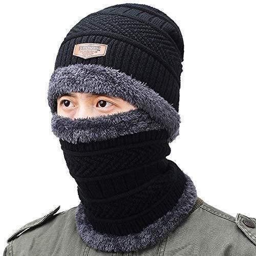 Premium High Quality Unisex Woolen Winter cap With FREE Neck Scarf