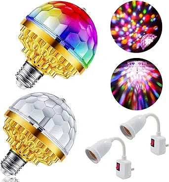 Rotating Magic Ball Light with Lamp Holder Set FREE!